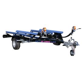 JETLOADER DOUBLE LED STANDARD BLACK - braked till 750 kg - TR2035