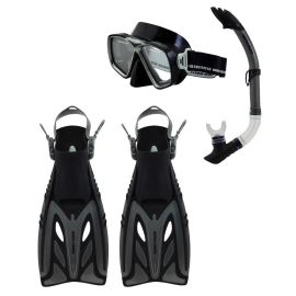 ADULT MASK SNORKEL FINS SET OS