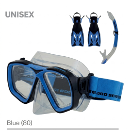 JUNIOR MASK SNORKEL FINS SET OS